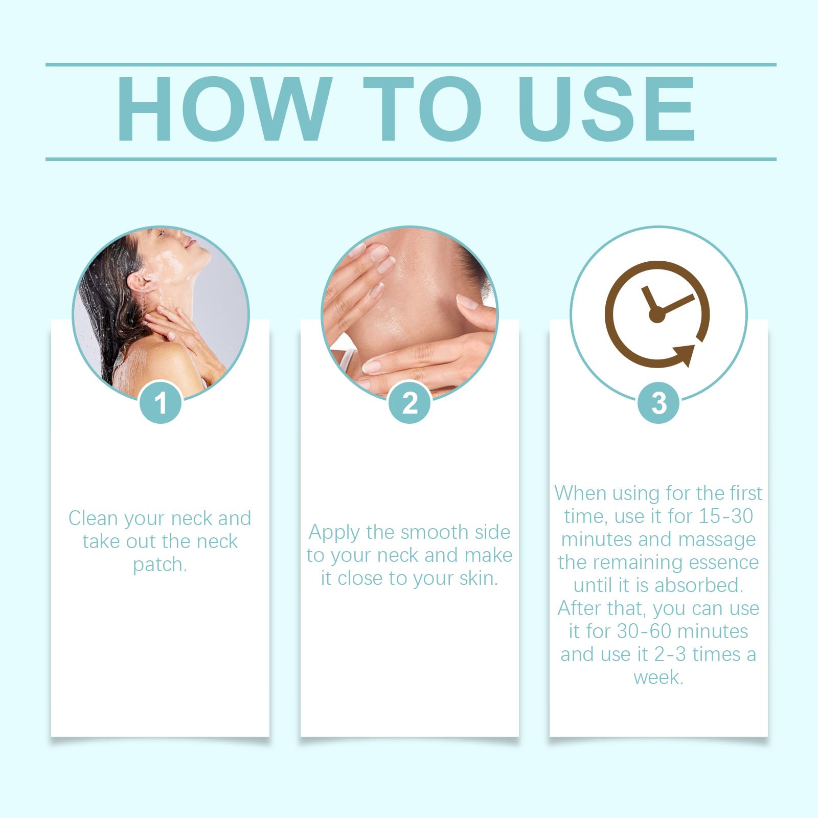 Nascence Anti Neck Wrinkle Patches – 5-Piece Moisturizing & Firming Neck Patches