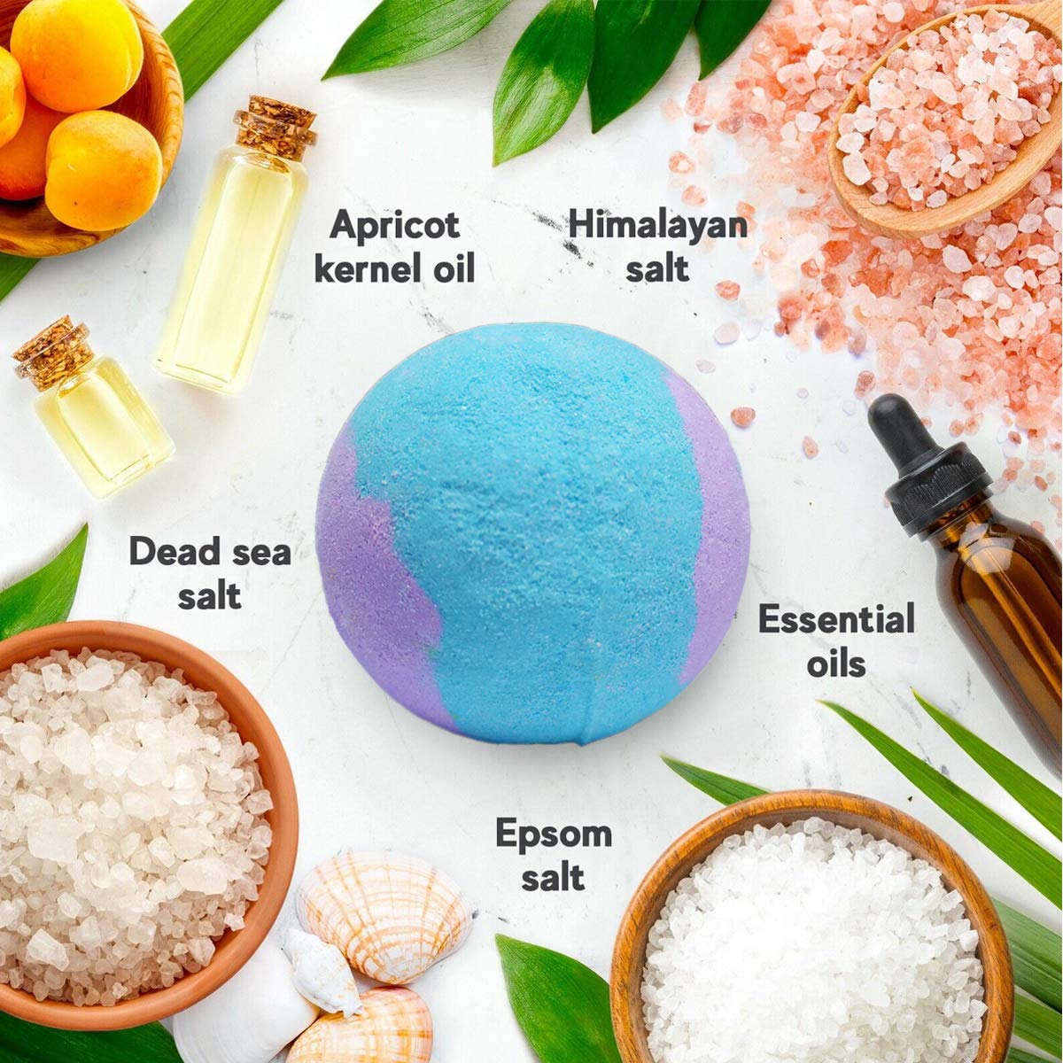 NASKY 3.5 oz XL Kids Bath Bombs with Toys Inside – 12 Count