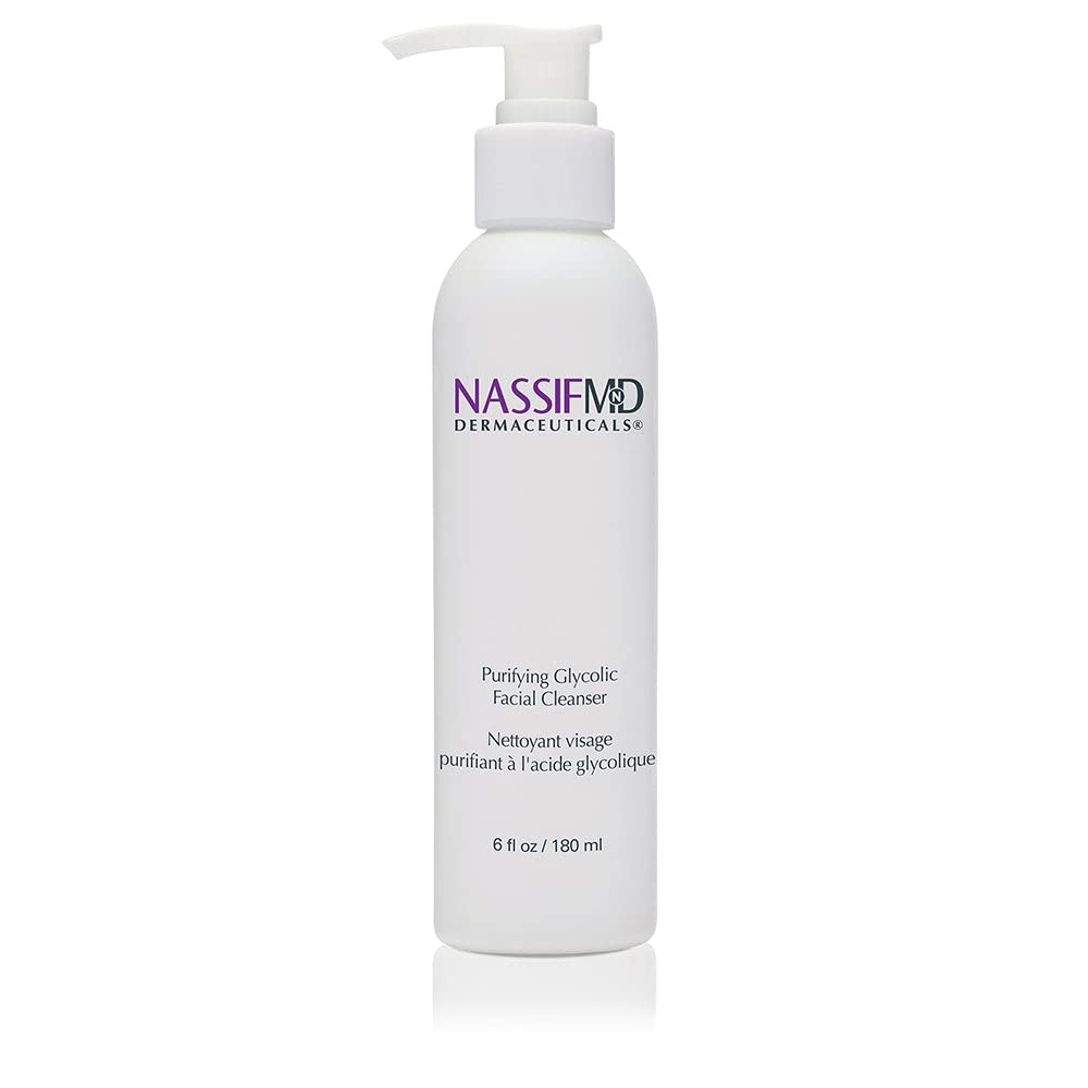 NassifMD Glycolic Acid Face Wash – Hydrating Cleanser for Smoother Skin