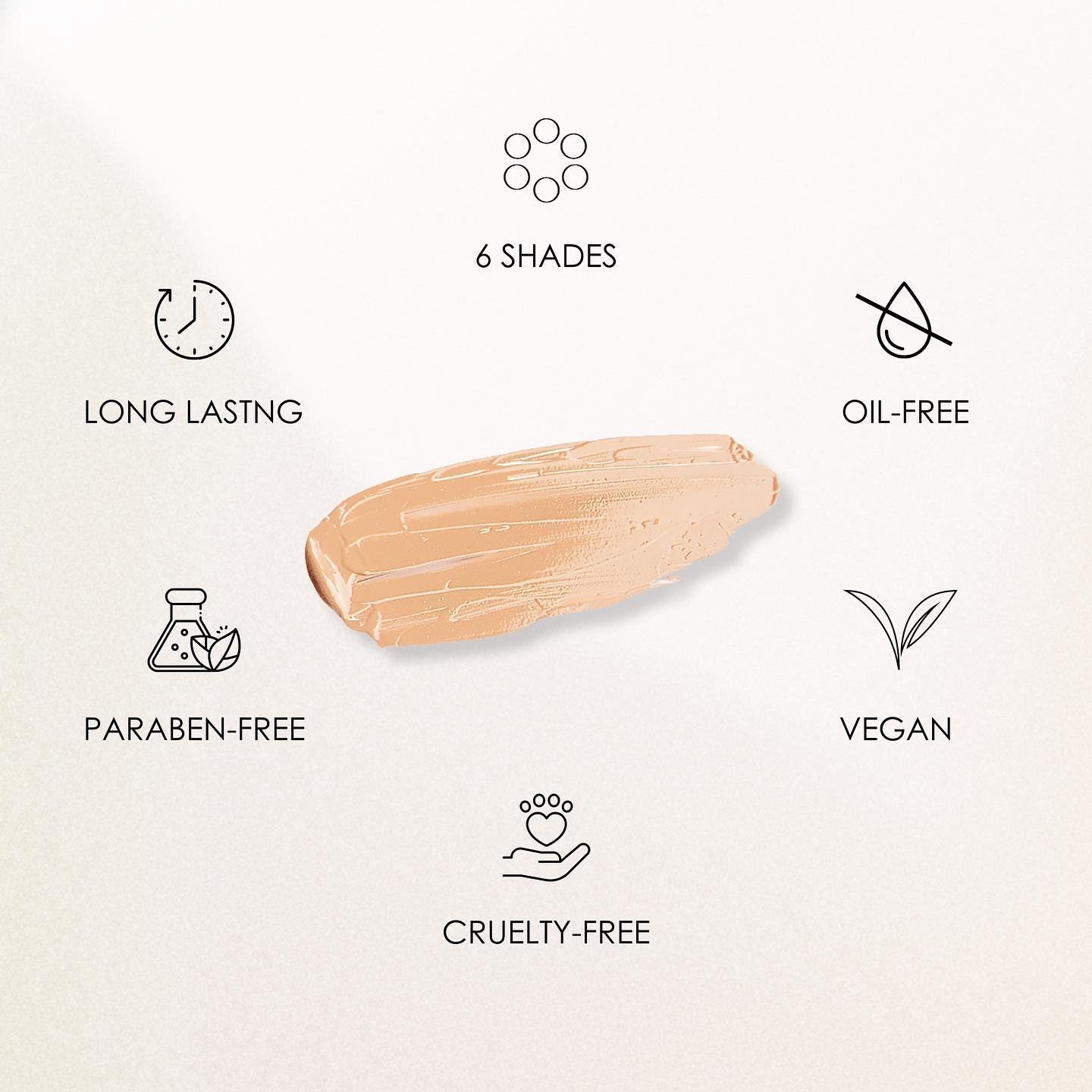 NATASHA MOOR Liquid Magic Concealer – Ultimate Dark Circle Coverage, Water-Resistant, Vitamin E, Cruelty-Free
