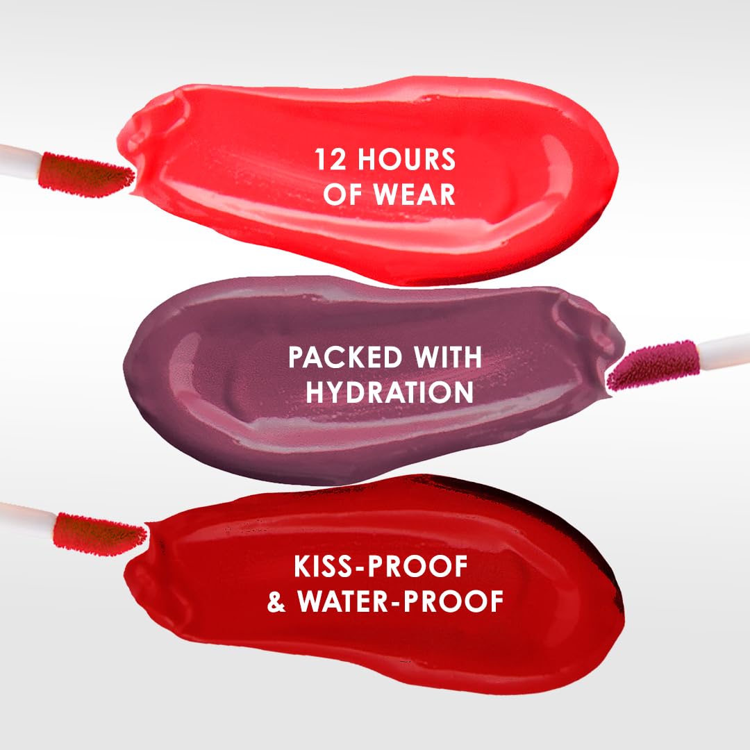 NATASHA MOOR Molten Matte Liquid Lipstick — 12-Hour Hydrating Matte, Waterproof & Kiss-Proof