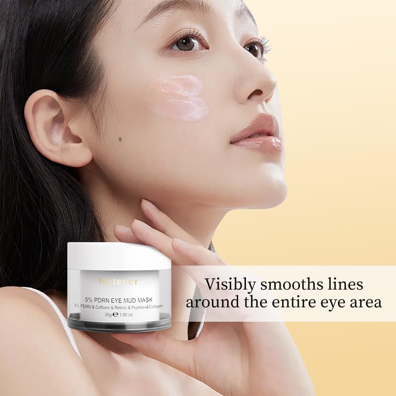 Natener 5% PDRN Eye Cream Patch – DIY Under Eye Patches for Puffy Eyes, Dark Circles & Wrinkles