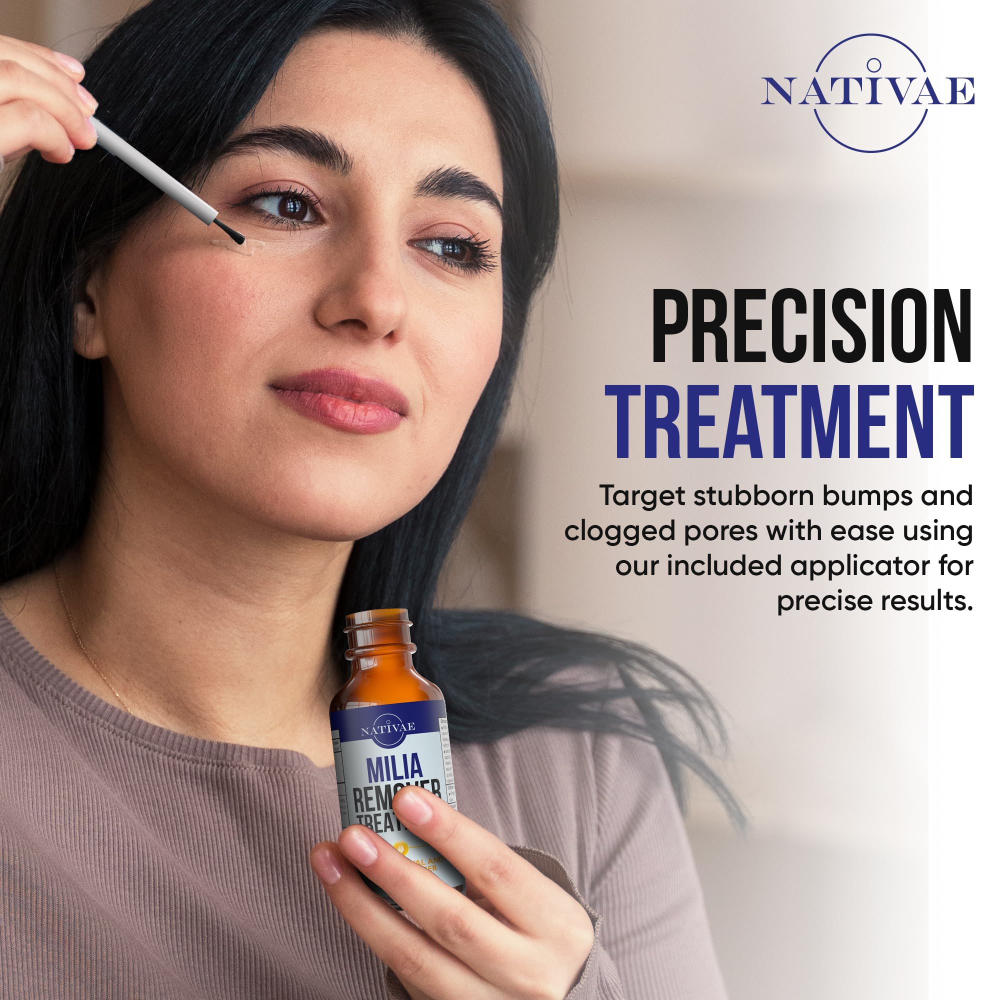 Nativae Milia Remover — Eye & Face Milia Spot Treatment with Salicylic Acid & Tea Tree