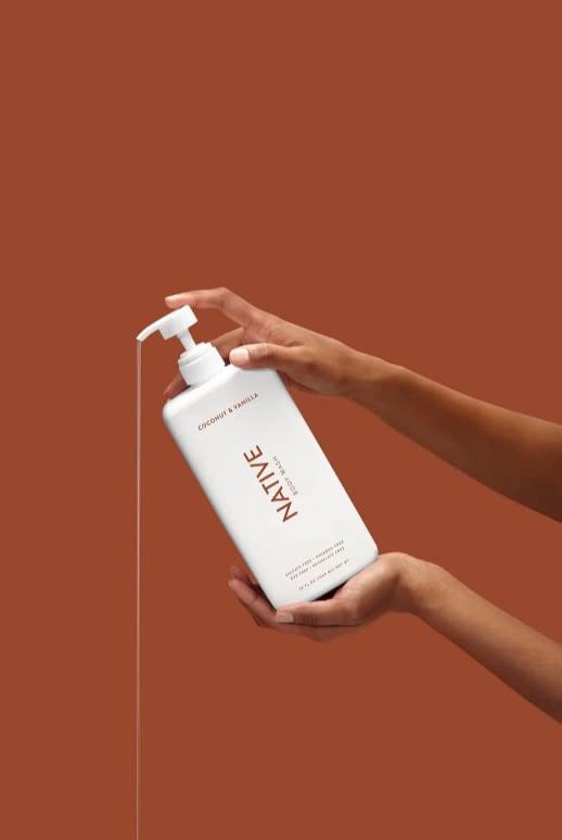 Native Body Wash Dual-Pack 36 oz – Coconut & Vanilla, Cucumber & Mint