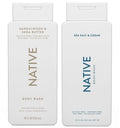 Native Body Wash 2-Pack: Sea Salt & Cedar + Sandalwood & Shea Butter