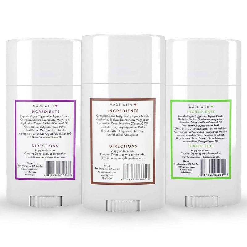 Native Deodorant Classic 3-Pack – Aluminum-Free, 72-Hour Odor Control
