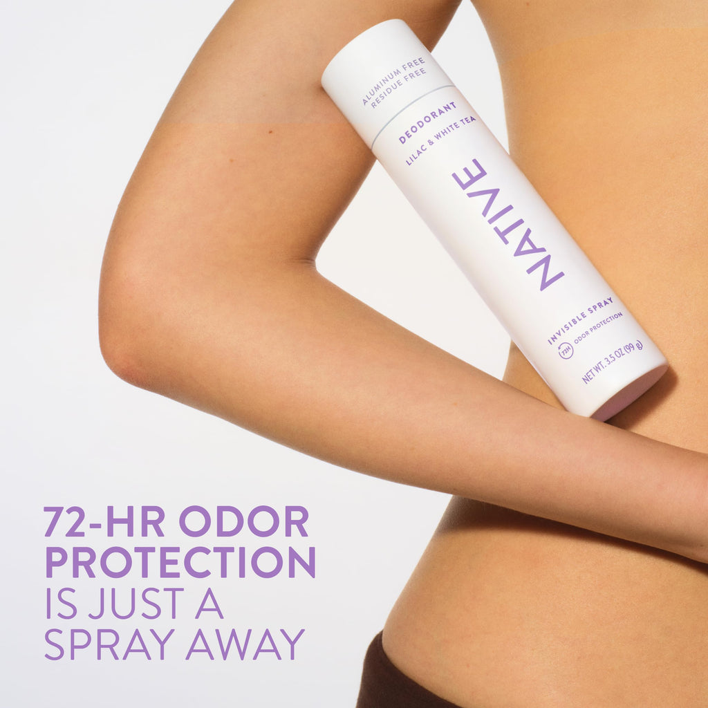 Native Deodorant & Body Spray Lilac & White Tea – Aluminum-Free, 72-Hour Odor Protection