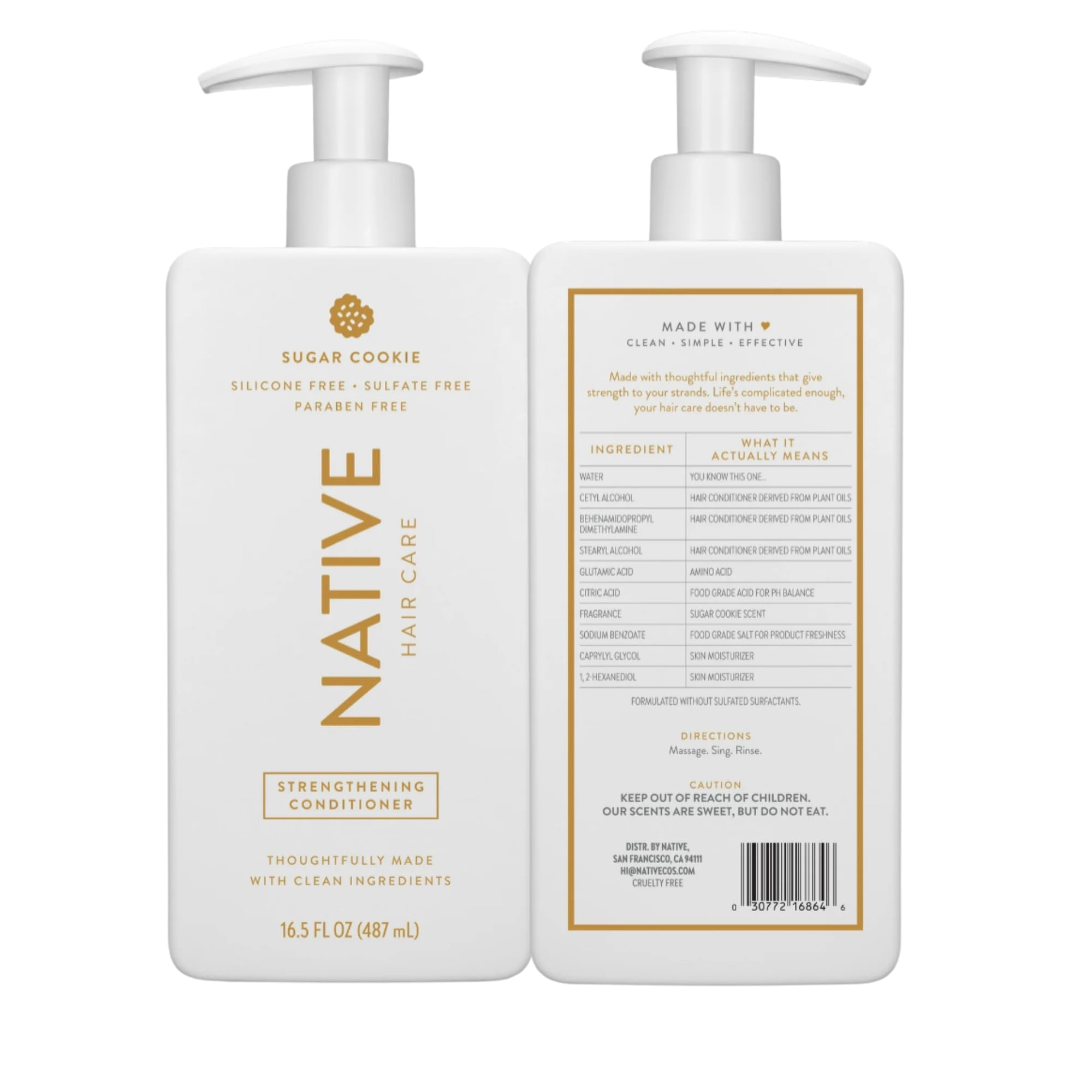 Native Limited Edition Sugar Cookie: Holiday Shampoo & Conditioner Collection