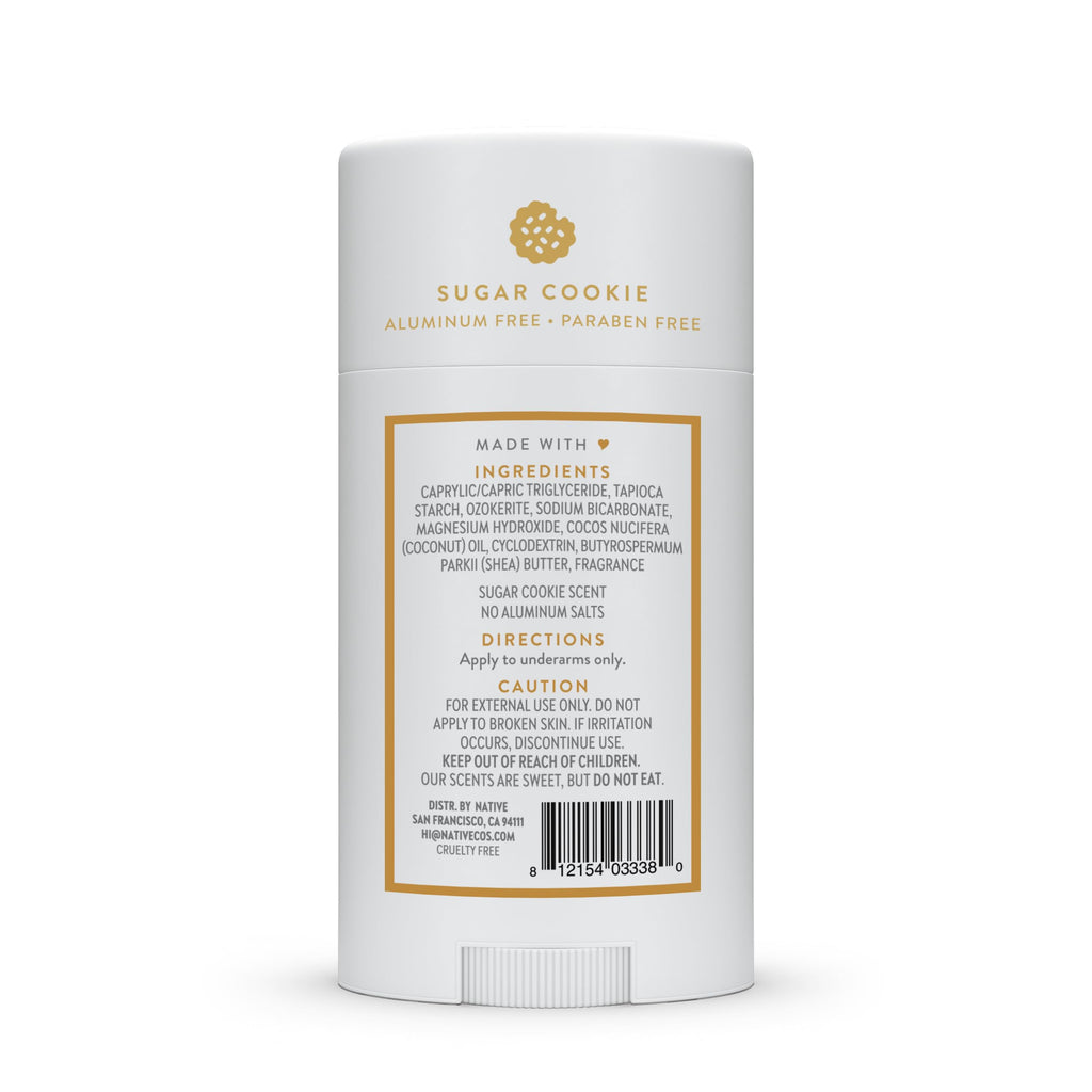 Native Deodorant Holiday Edition Sugar Cookie – 72-Hour Odor Control, Aluminum-Free for Women & Men