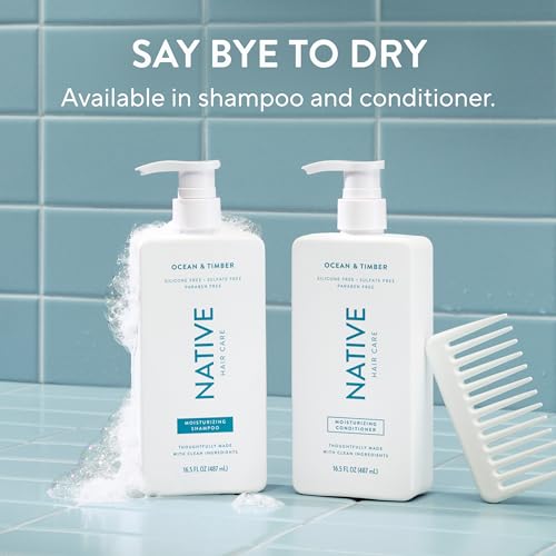 Native Ocean & Timber Shampoo + Conditioner Set | Naturally Derived, Sulfate & Dye Free | All Hair Types