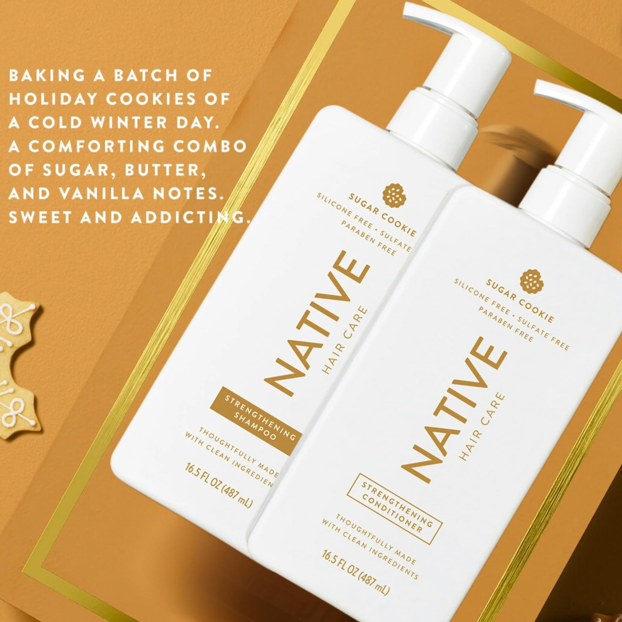Native Limited Edition Sugar Cookie: Holiday Shampoo & Conditioner Collection