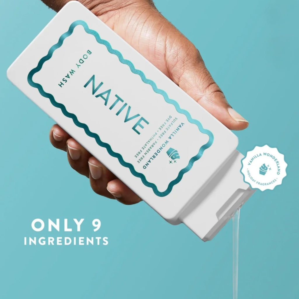 Native Vanilla Wonderland Body Wash – Holiday Limited Edition Set (2 x 18 fl oz), Sulfate & Paraben Free