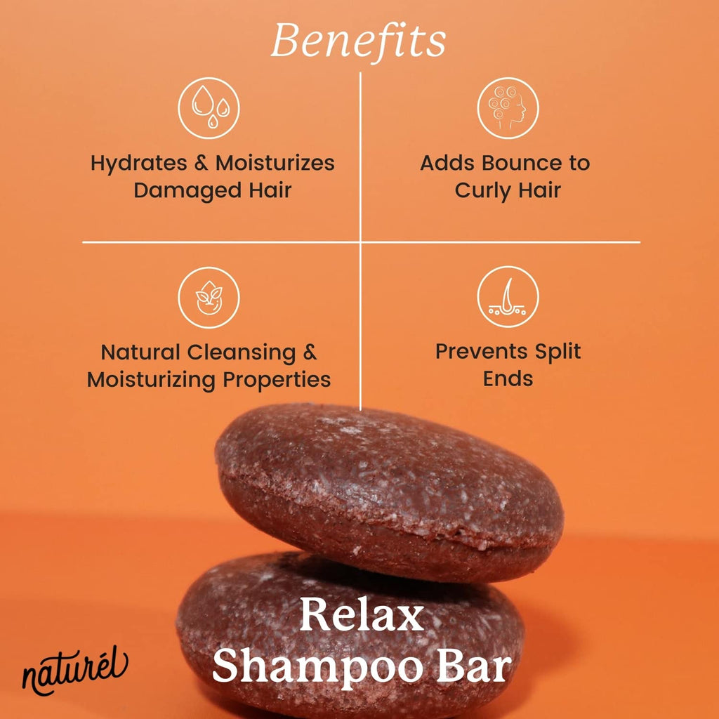 NATURÉL Relax Moisturizing Shampoo & Conditioner Set – Argan Oil & Colloidal Oatmeal | Vegan, Made in USA
