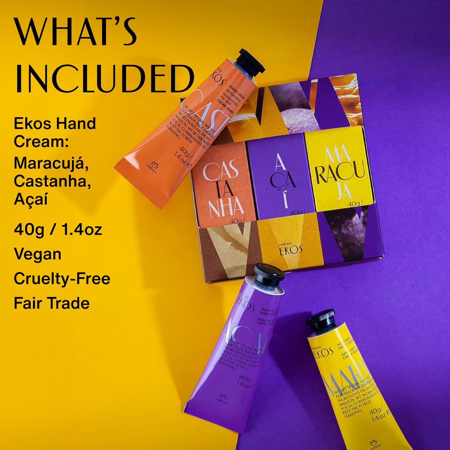 Natura Valentine's Day Hand Cream Gift Set — 3-Pack Vegan Hand Balm, Fast-Absorbing Hydration
