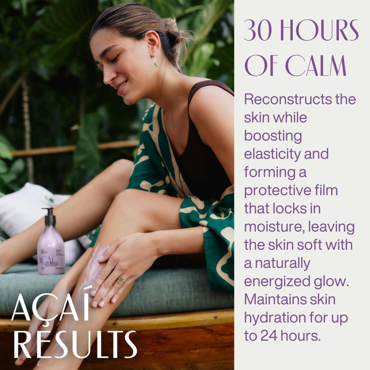 Natura Ekos Açaí Revitalizing Body Lotion Refill – Vegan, 24h Soft Skin, 400ml