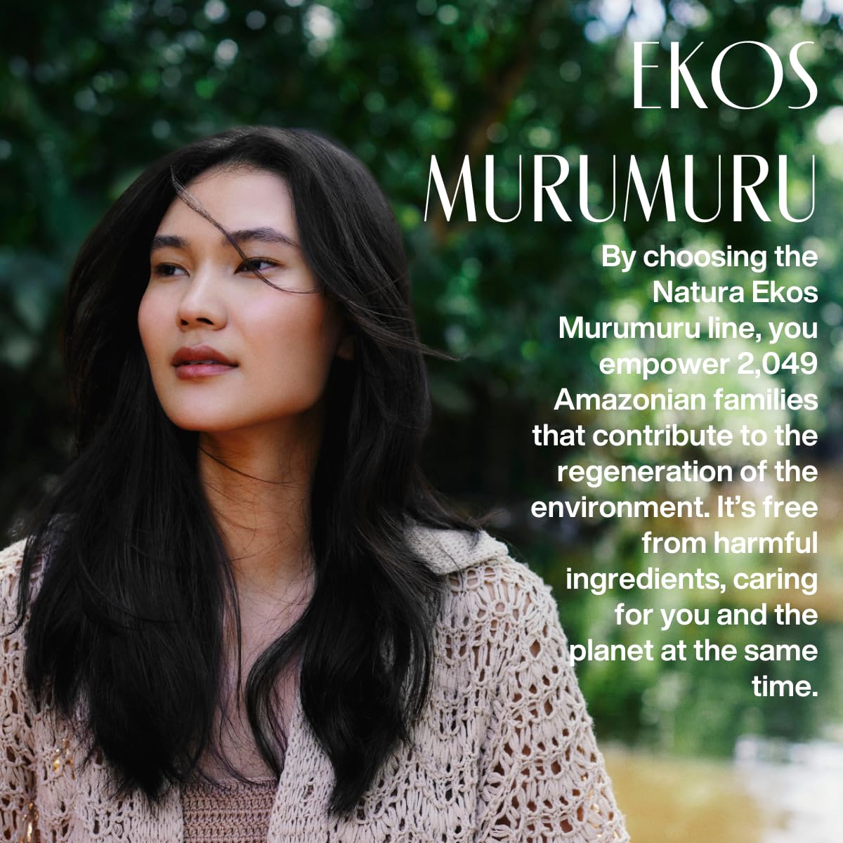 Natura Ekos Murumuru Restoring Shampoo Refill – Cleanse & Moisturize Hair (300ml) | Vegan