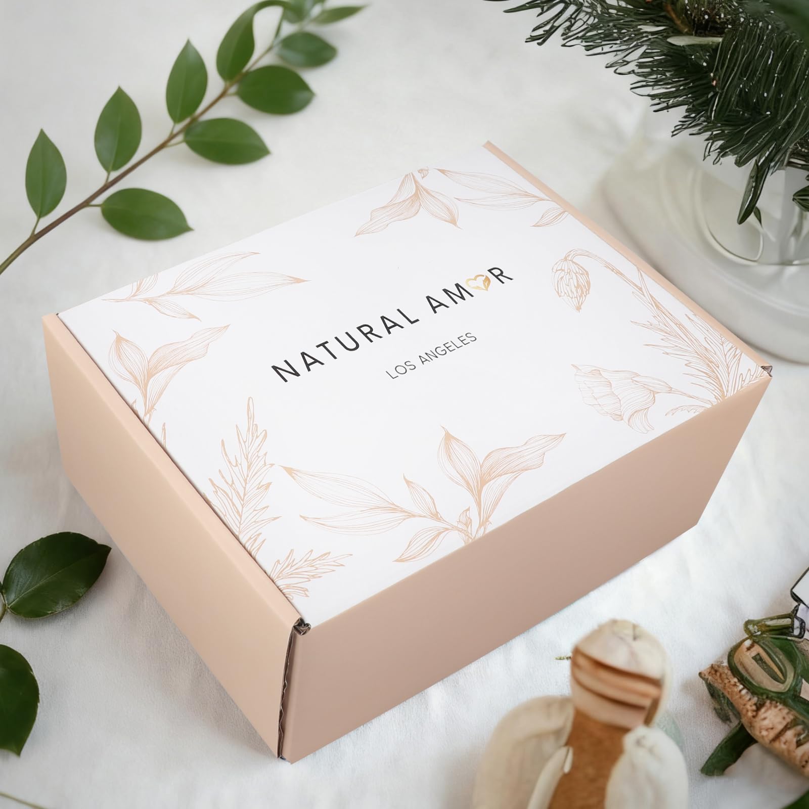 Natural Amor Los Angeles 8-Piece Spa Gift Set with Blanket – Relaxation Gift for Women