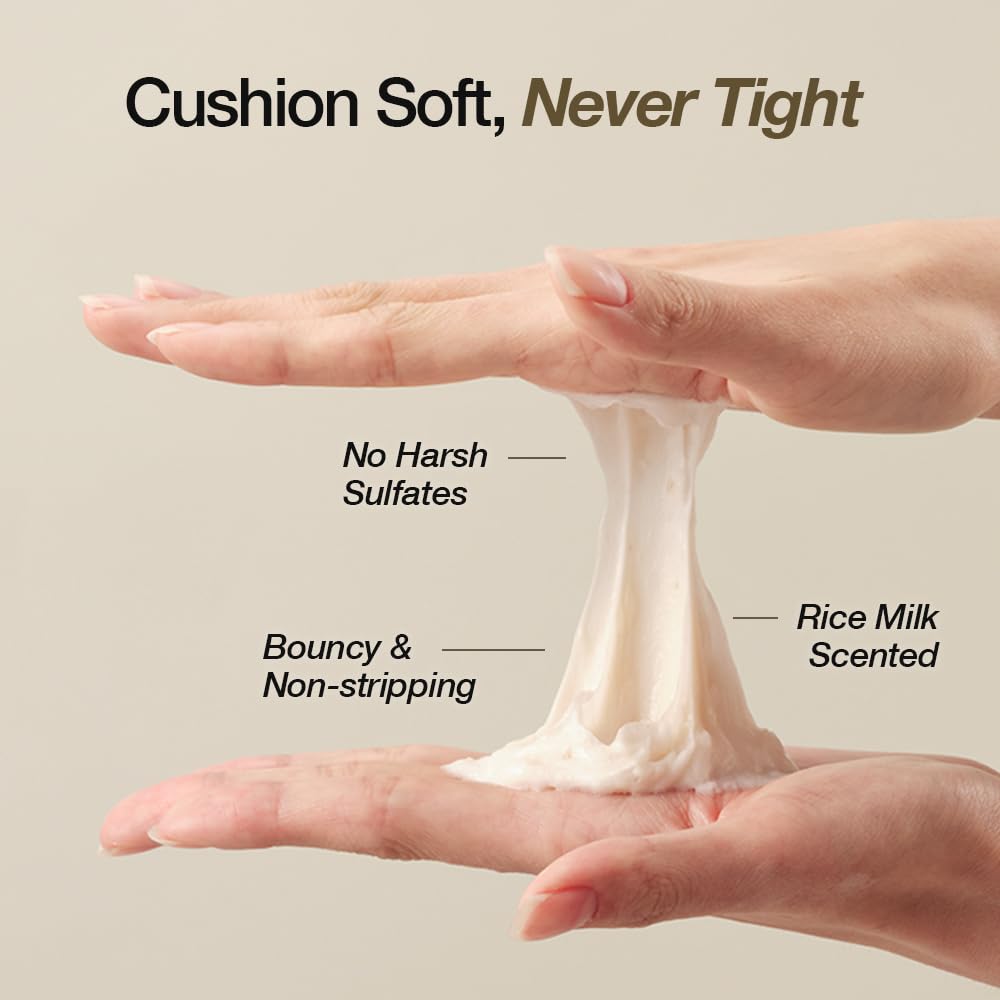 NDP Rice Mochi Deep Face Wash – Triple-Rice Micro-Exfoliating Foam for Sensitive Skin, pH 5.5, Vegan Korean Skincare, 4.05 fl oz
