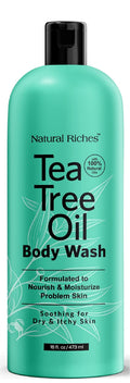 Natural Riches Tea Tree Body Wash for Men & Women – 16 oz, All Skin Types