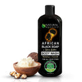 Natural Wunderz African Black Soap Body Wash 12 oz – Sulfate-Free Vegan Cleanser with Shea Butter
