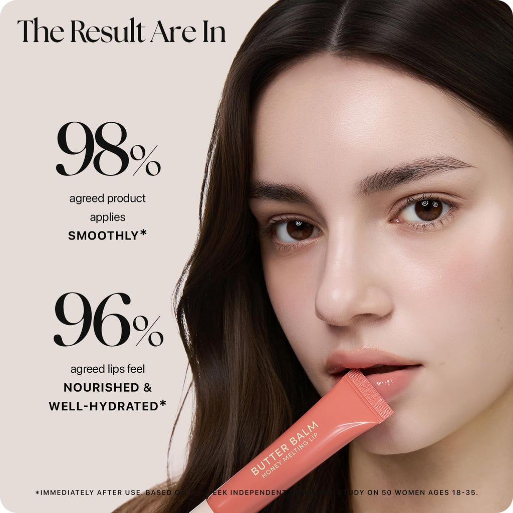 Nature Republic Honey Melting Lip Butter Balm – Hydrating Tinted Balm with Peptides (Guava Sorbet)