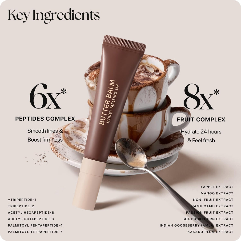 Nature Republic Honey Melting Lip Butter Balm – Hydrating Tinted Lip Balm in Dirty Espresso