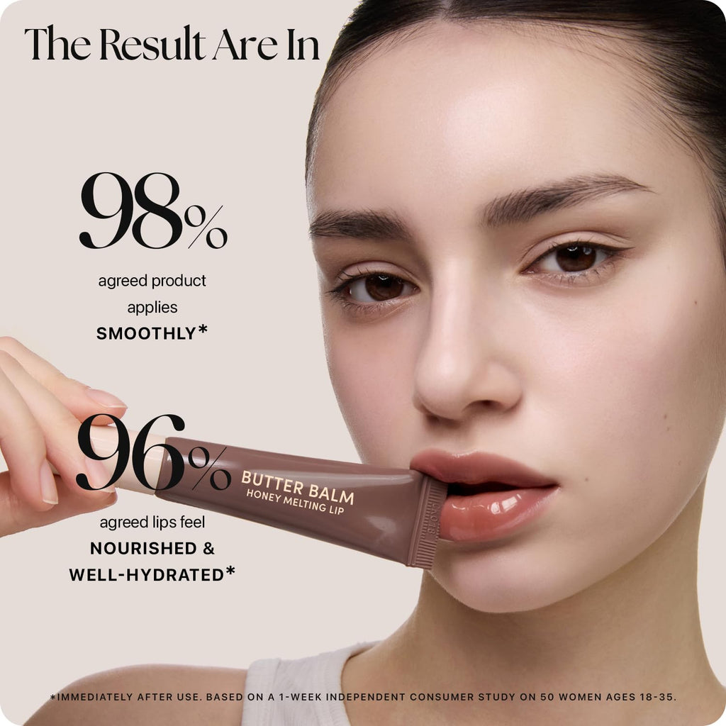 Nature Republic Honey Melting Lip Butter Balm – Hydrating Tinted Lip Balm in Dirty Espresso
