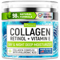 Nature Theory Collagen Cream with Retinol & Hyaluronic Acid – Anti-Aging Face Moisturizer, 1.7 oz