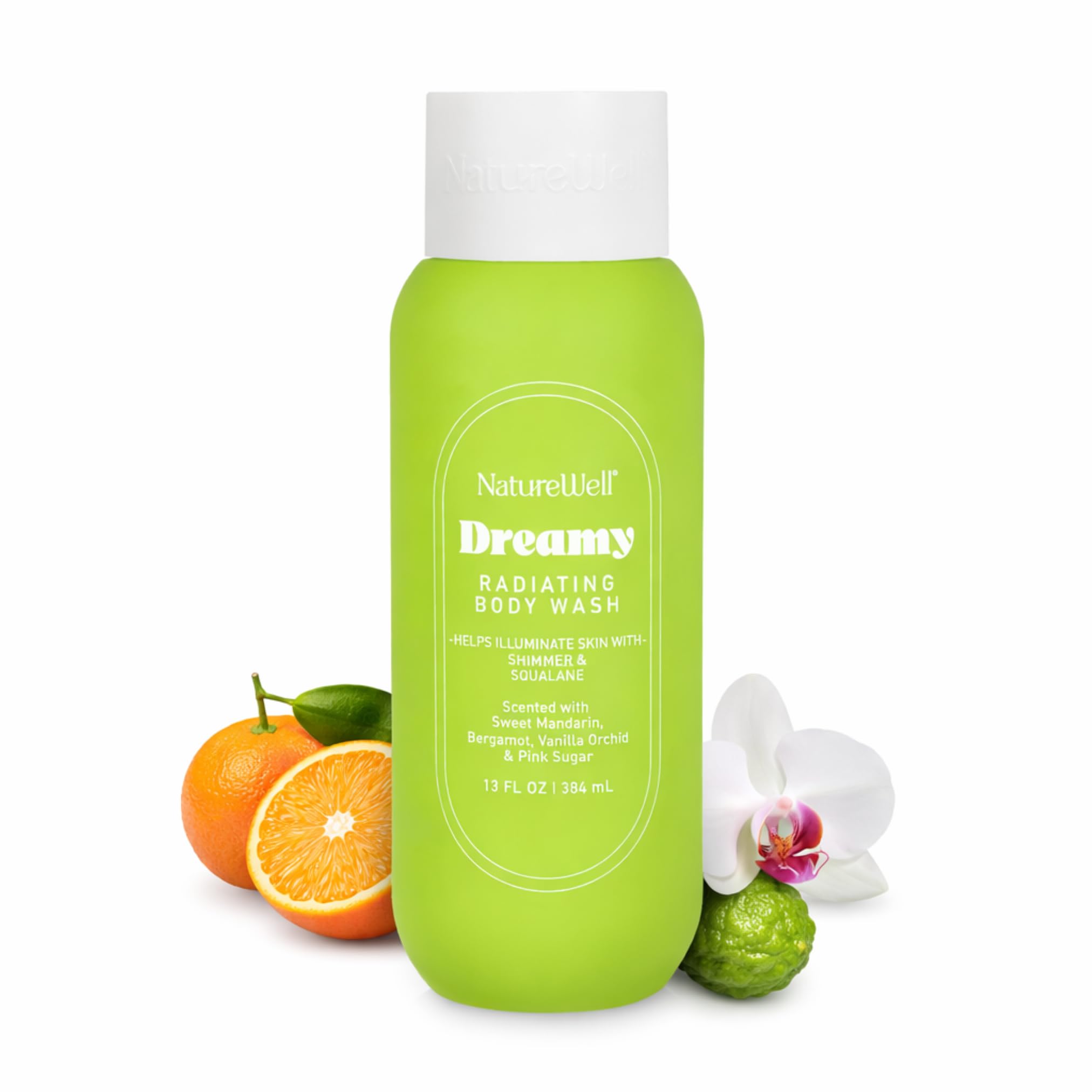 NATURE WELL Dreamy Radiating & Cleansing Body Wash | Aloe, Squalane & White Peony