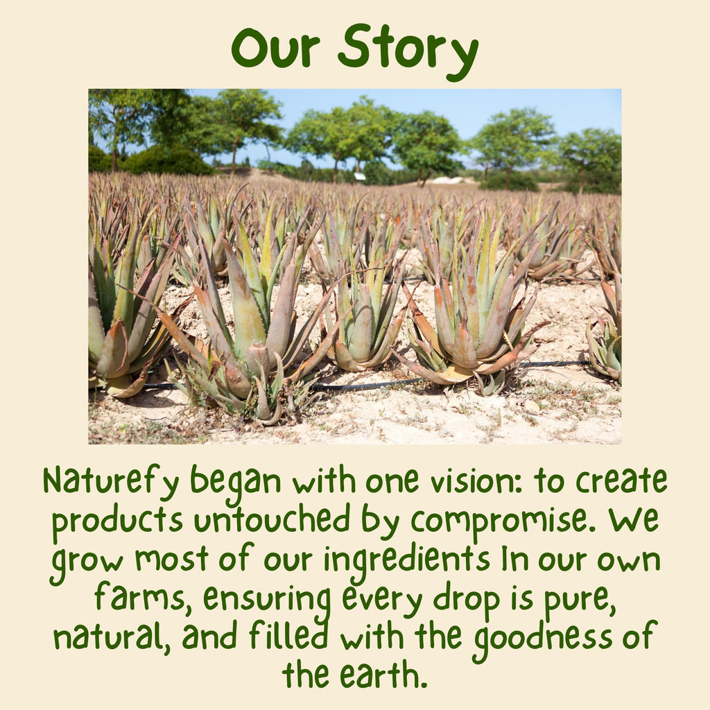 Naturefy Aloe Vera Gel | 100% Pure & Organic Aloe Vera Pulp with Jojoba Oil, Glycerine & Vitamin E