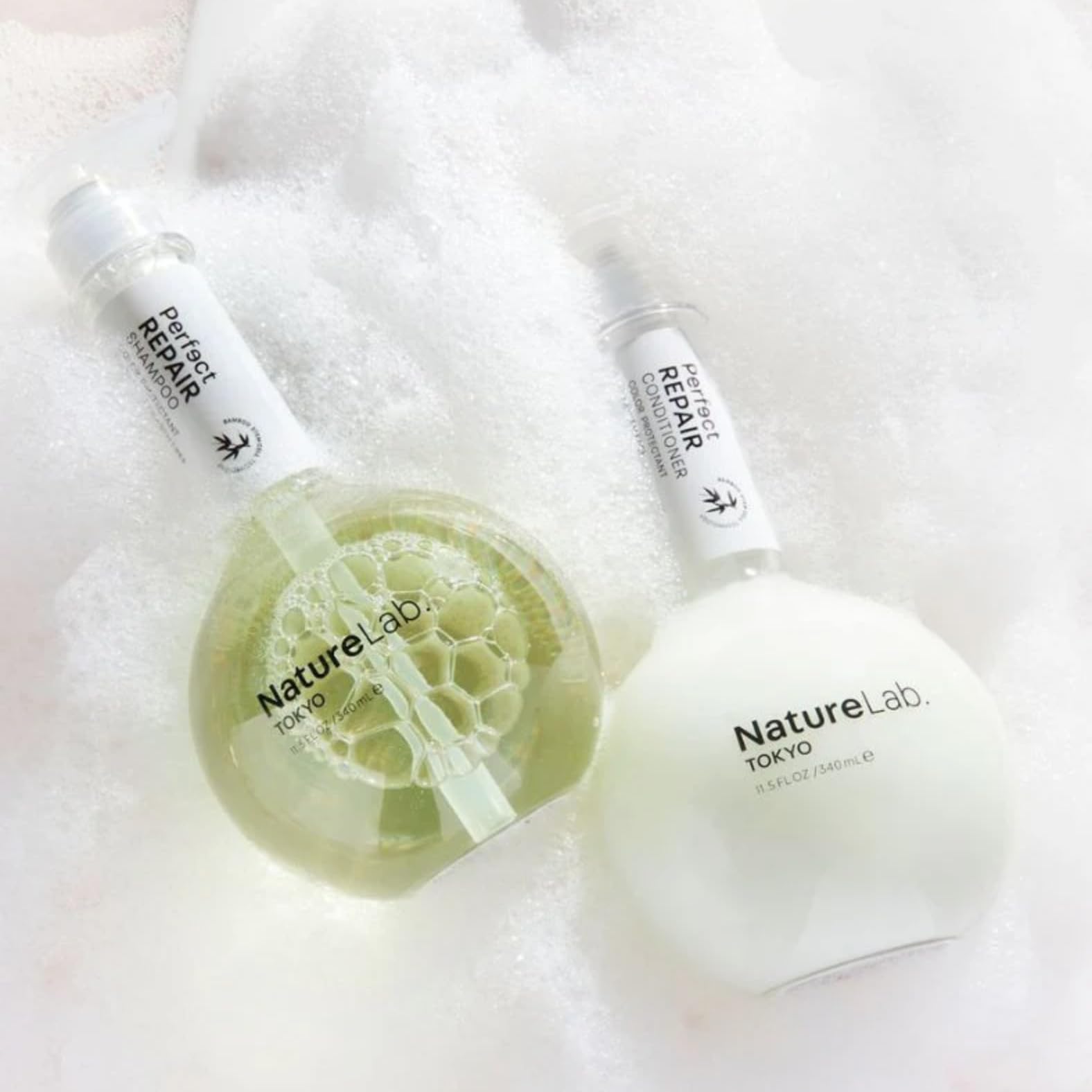 NatureLab.TOKYO Perfect Repair Shampoo & Conditioner Duo for Damaged Color-Treated Hair