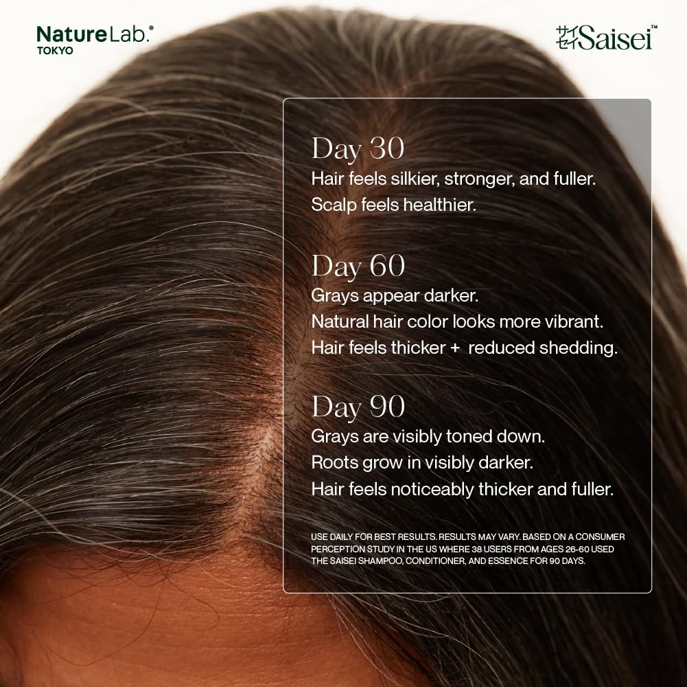 NatureLab.TOKYO SAISEI Stress Defense Amino Acid Shampoo 11.5 oz – Nourishing Cleansing for Stronger, Healthier Hair