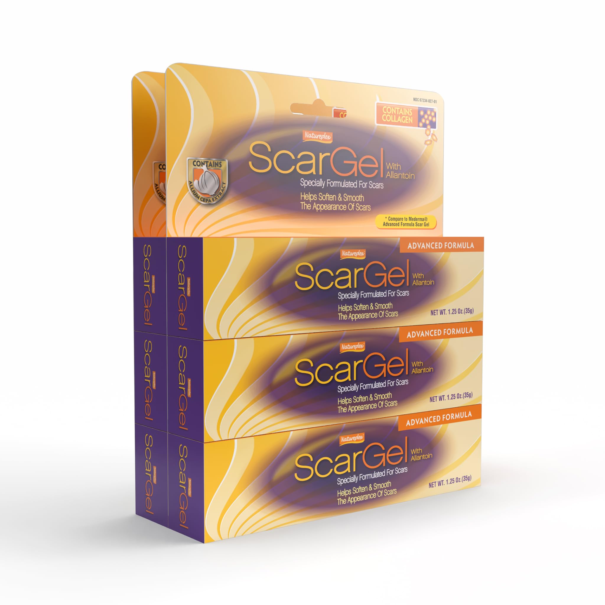 Natureplex Scar Gel 1.25 oz (6 Pack) – Clinically Proven Scar Treatment for Old & New Scars
