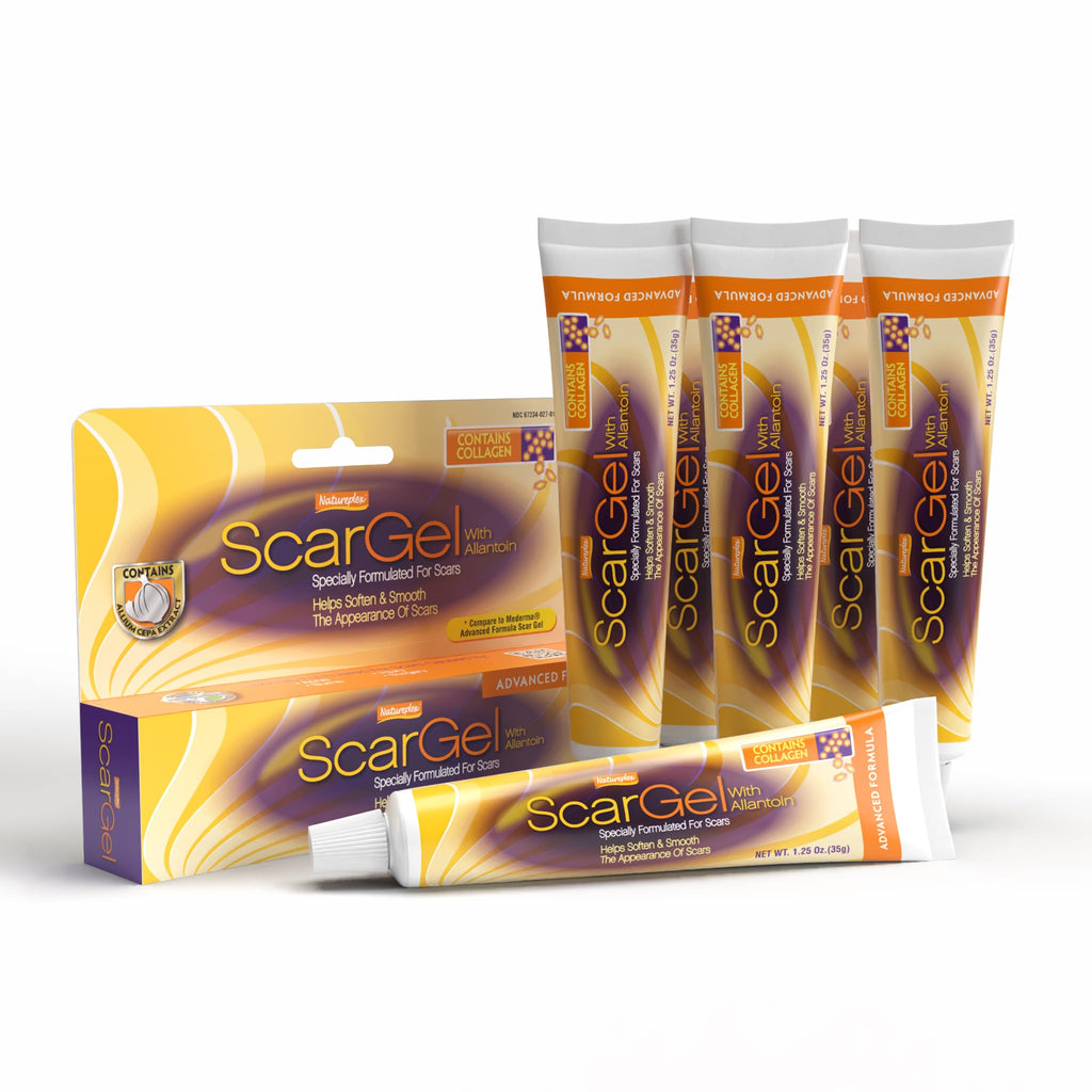 Natureplex Scar Gel 1.25 oz (6 Pack) – Clinically Proven Scar Treatment for Old & New Scars