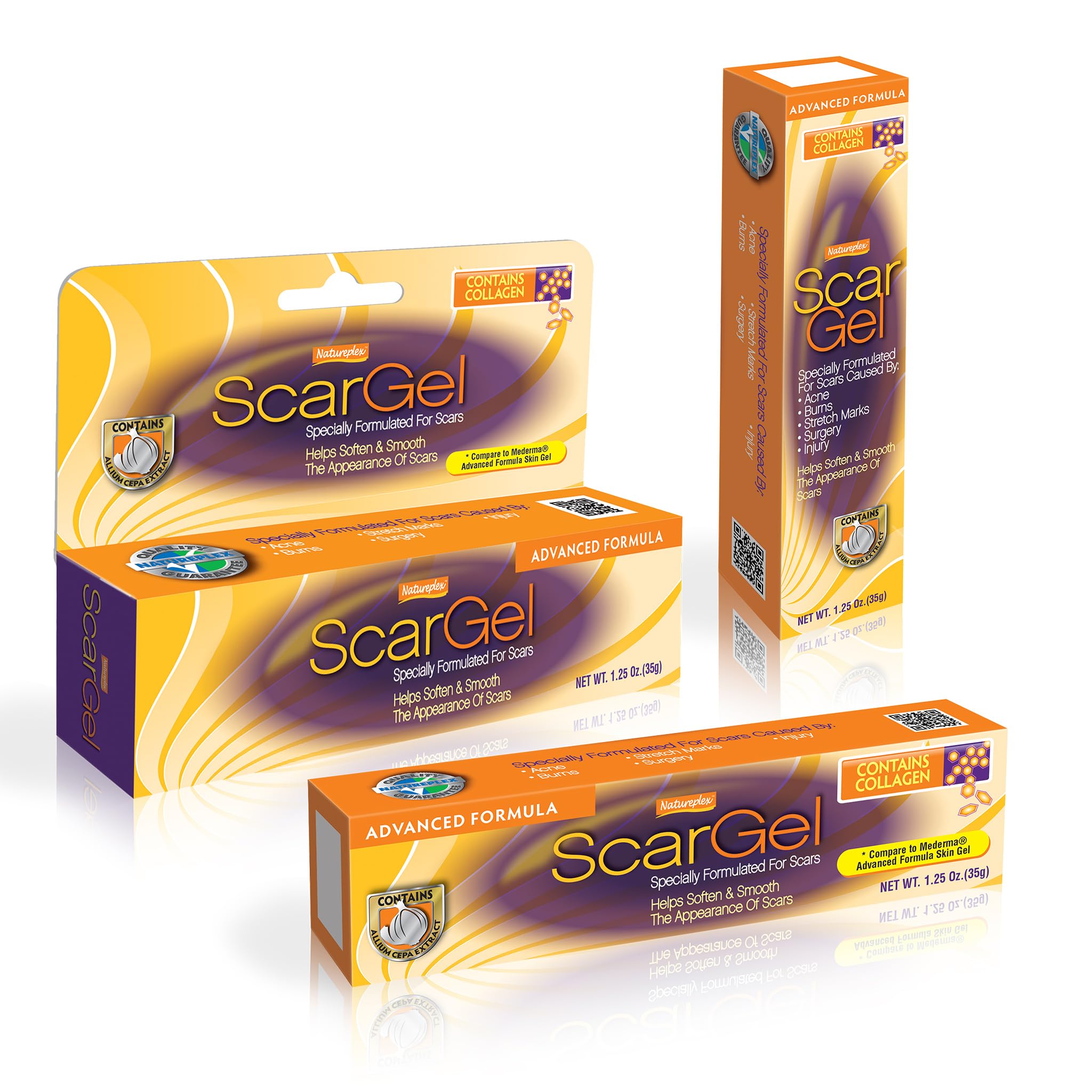 Natureplex Scar Gel 1.25 oz (6 Pack) – Clinically Proven Scar Treatment for Old & New Scars