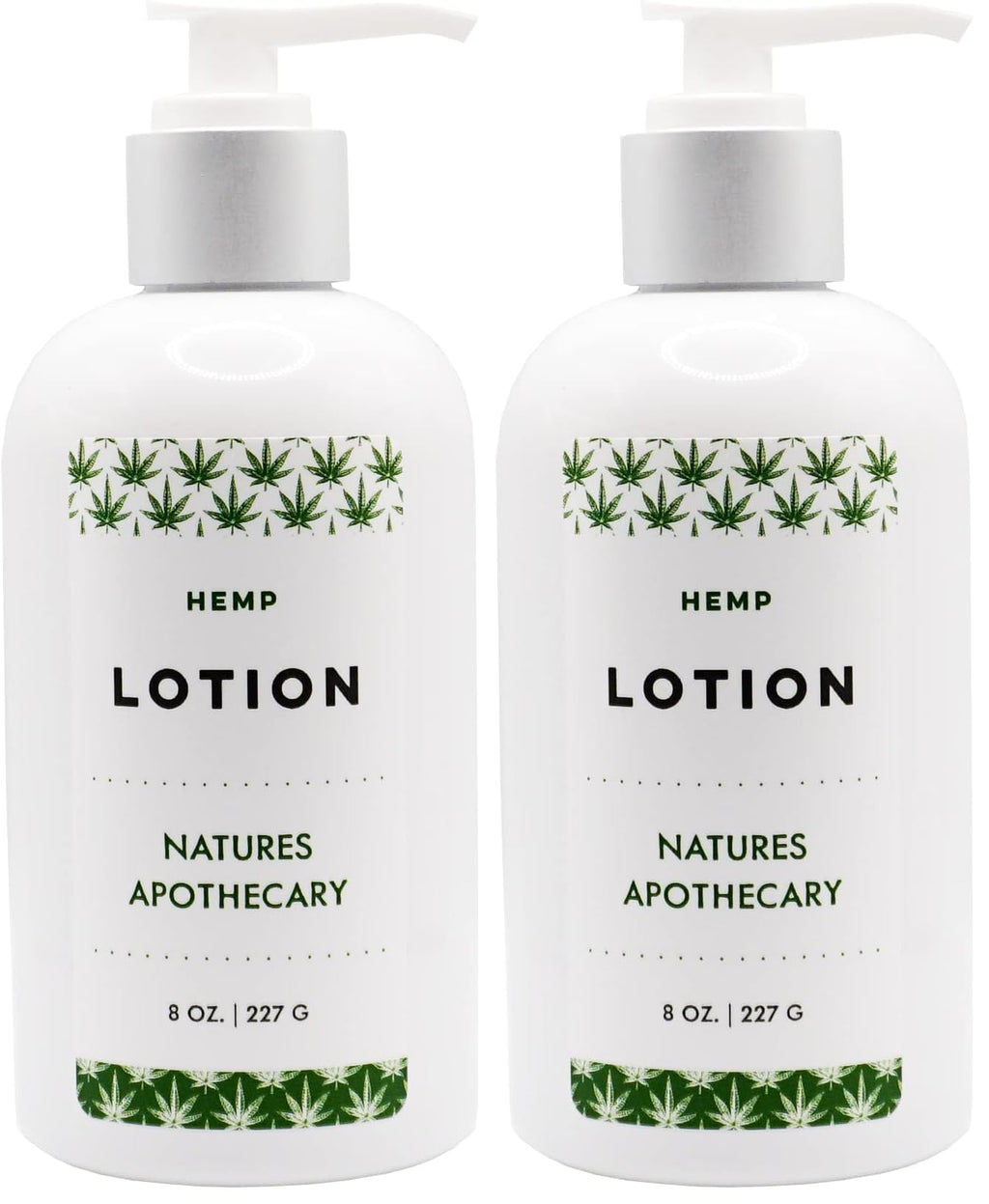 All-Natural Hemp & Patchouli Lotion for Dry Skin | Silky, Hydrated Skin | NATURE'S APOTHECARY Pack of 2