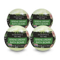 Nature's Beauty Eucalyptus & Tea Tree Bath Bomb Multi-Pack - 4x5.5oz - Vegan, Non-Staining, Luxury Spa Fizzy