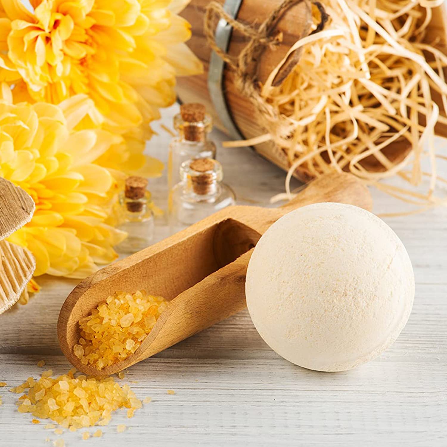 Nature's Beauty Oatmeal Fragrance-Free Bath Bombs – 4 Pack with Almond & Coconut Oils
