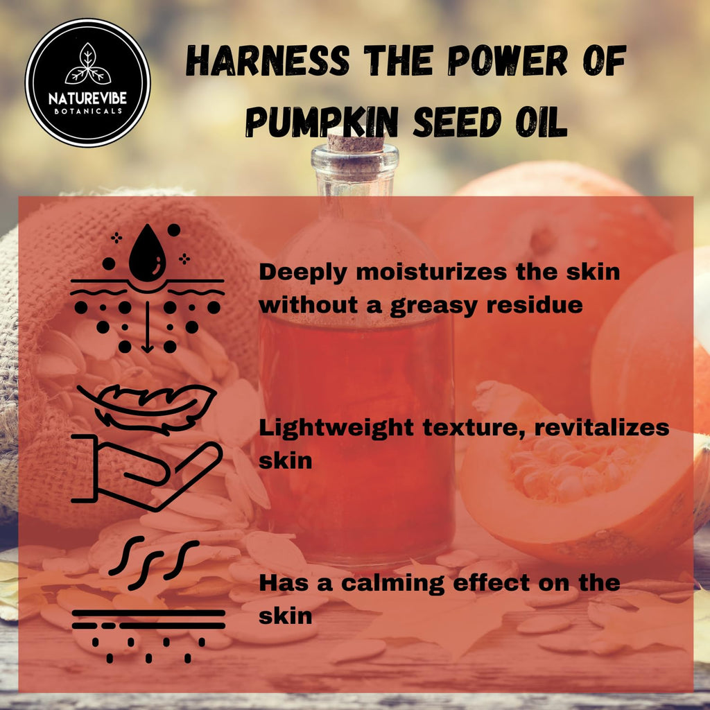 Naturevibe Botanicals Pumpkin Seed Oil 32oz – 100% Pure & Cold-Pressed
