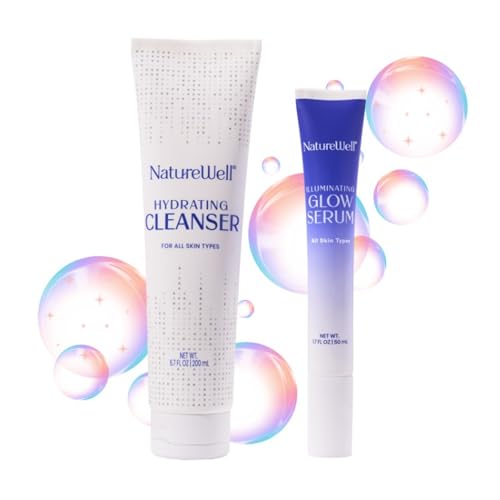 NATUREWELL Hydrating Cleanser & Illuminating Glow Serum Duo – Nourish, Hydrate & Glow for All Skin Types