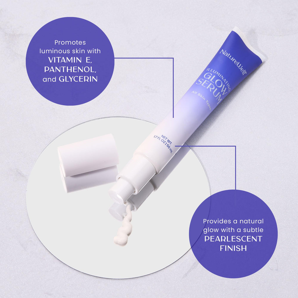 NATUREWELL Hydrating Cleanser & Illuminating Glow Serum Duo – Nourish, Hydrate & Glow for All Skin Types