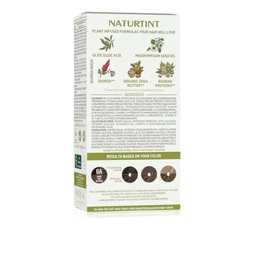 Naturtint 6A Dark Ash Blonde Permanent Hair Color – Ammonia Free, 6-Pack, Vegan & Cruelty-Free