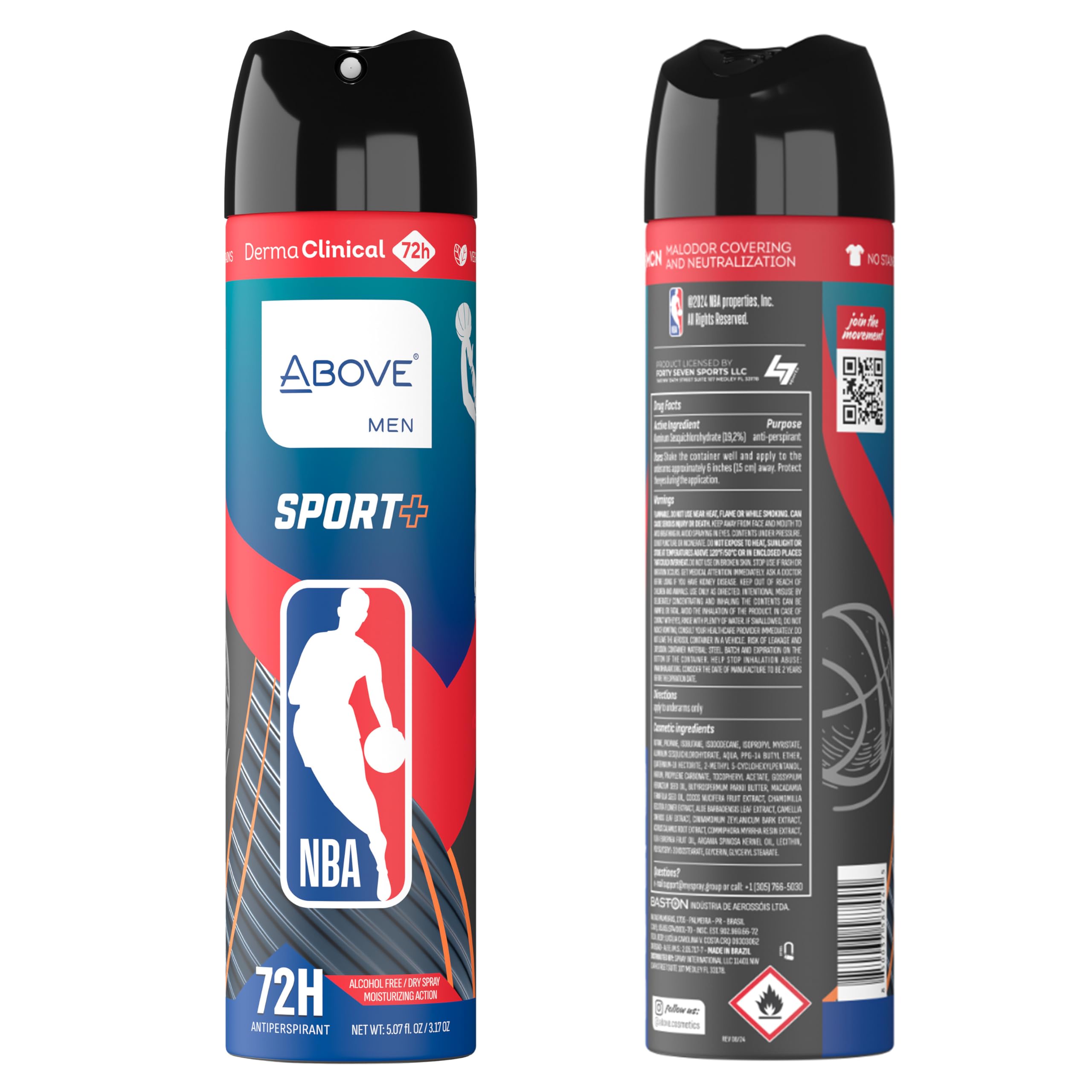 Chicago Bulls Deodorant Gift Set | NBA 4-Scent Antiperspirant Bundle (72h Protection)