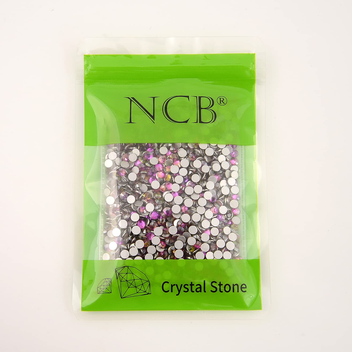 NCB Nancybeads 1500pcs Golden Rose Flat-Back Glass Rhinestones ss20 5mm