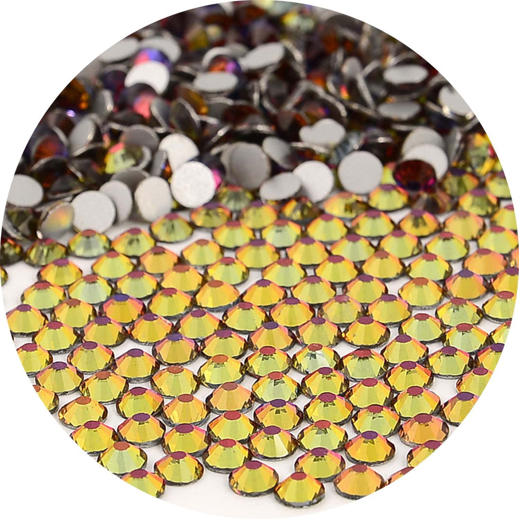 NCB Nancybeads 1500pcs Flat Back Glass Nail Rhinestones – Blue Volcanic SS20 5mm