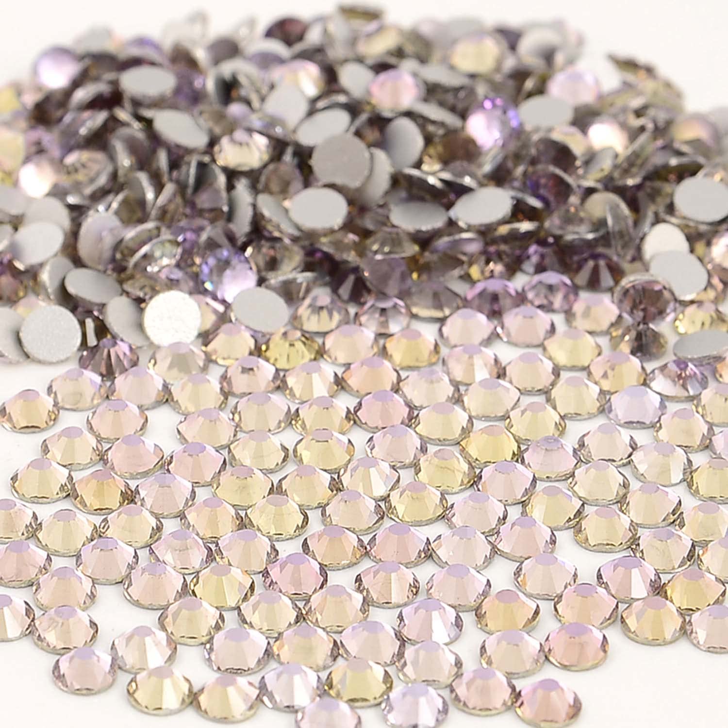 NCB Nancybeads 1500pcs Flatback Glass Nail Art Rhinestones – Lt. Rose Aqua SS20 5mm