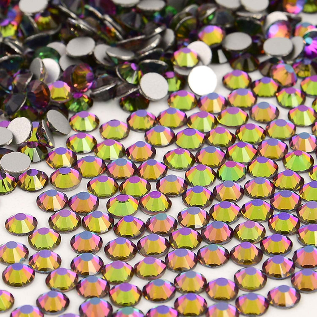 NCB Nancybeads Green Volcanic Flat-Back Glass Rhinestones – 1500pcs SS20 5mm