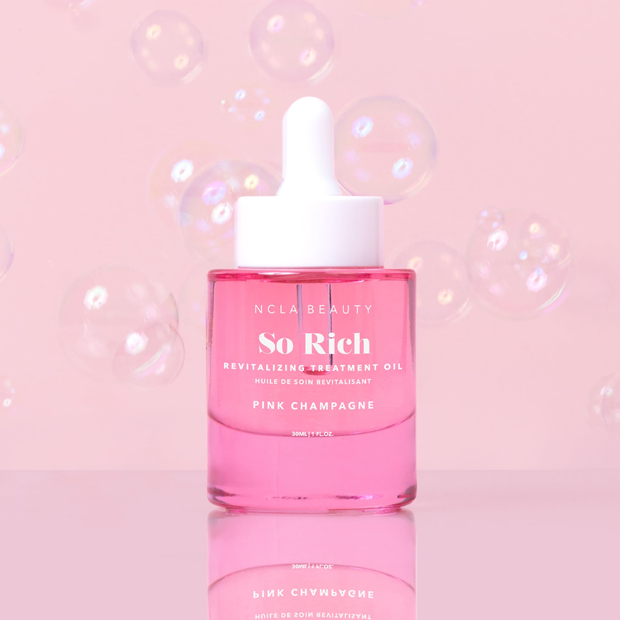 NCLA Beauty So Rich Revitalizing Treatment Oil – Pink Champagne Cuticle Oil with Vitamin E | 1 oz