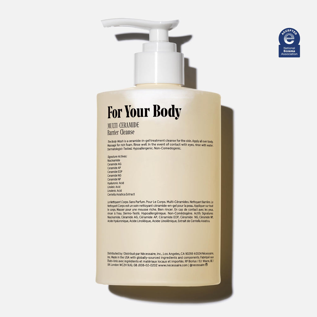 Nécessaire Fragrance-Free Body Wash with Niacinamide | Multi-Oil Shower Gel, 500ml