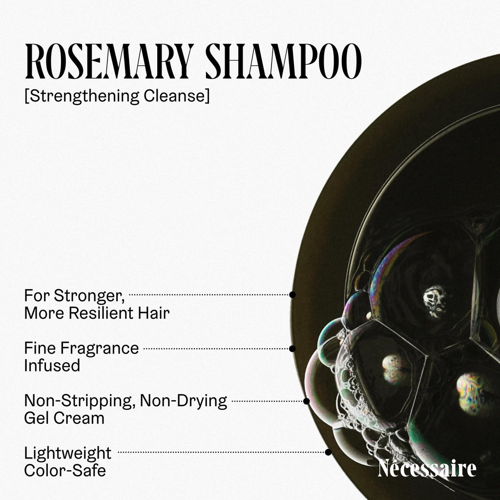 Nécessaire Rosemary Hair Duo – Strengthening Shampoo & Conditioner for Thinning Hair | Sulfate-Free, Color-Safe 500 ml